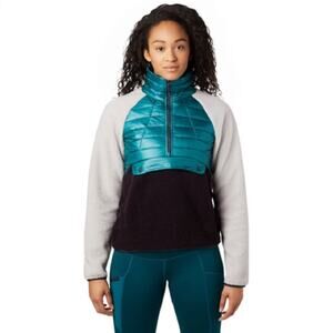 Mountain Hardware Pullover Womens XS Altius Hybrid Quilted Half Zip Sherpa